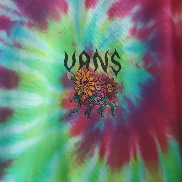 Vans Multicolor Tie-Dye T-Shirt Size M - Picture 2 of 4